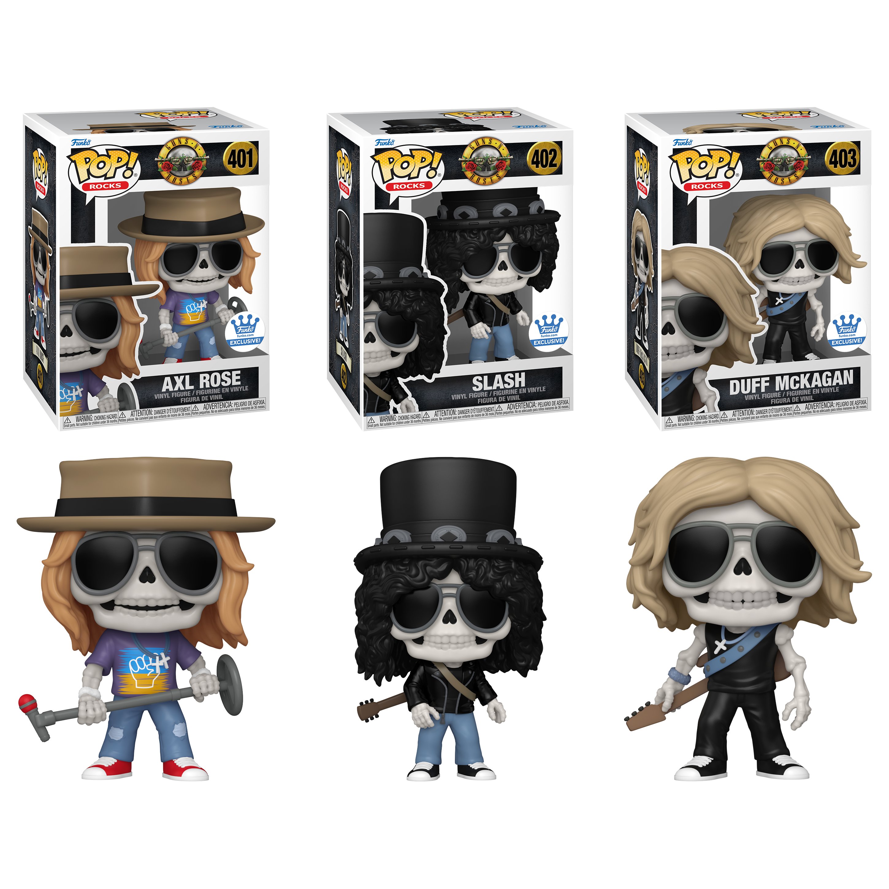 Funko Exclusive Guns N Roses Skeleton